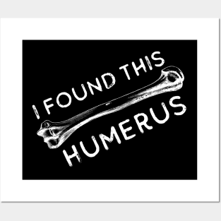 I Found This Humerus Bone Funny Archaeology Pun Posters and Art